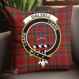 ScotsTee Shop Scottish Dalzell Clan Crest Tartan Pillow/ Pillow Cover Tartan Accessories for Home