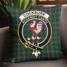ScotsTee Shop Scottish Cockburn Clan Crest Tartan Pillow/ Pillow Cover Tartan Accessories for Home