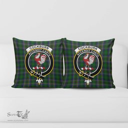 ScotsTee Shop Scottish Cockburn Clan Crest Tartan Pillow/ Pillow Cover Tartan Accessories for Home