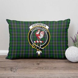 ScotsTee Shop Scottish Cockburn Clan Crest Tartan Pillow/ Pillow Cover Tartan Accessories for Home