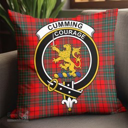 ScotsTee Shop Scottish Cumming Modern Clan Crest Tartan Pillow/ Pillow Cover Tartan Accessories for Home