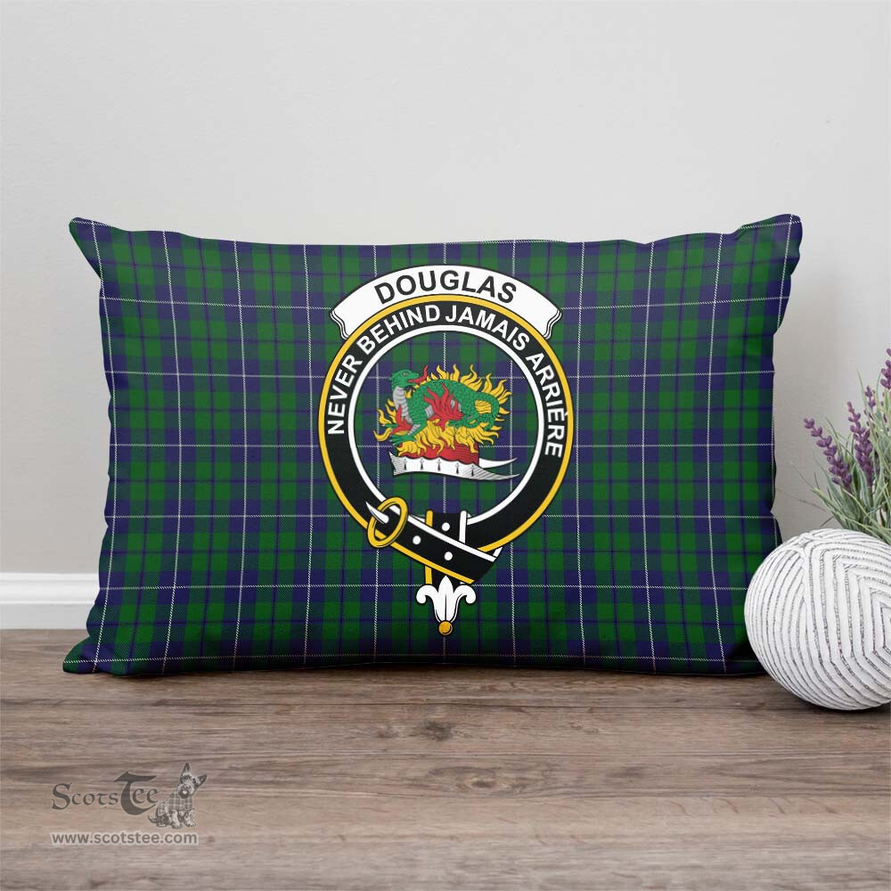 ScotsTee Shop Scottish Douglas Green Clan Crest Tartan Pillow/ Pillow Cover Tartan Accessories for Home