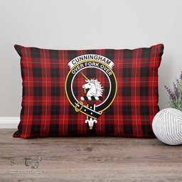 ScotsTee Shop Scottish Cunningham Clan Crest Tartan Pillow/ Pillow Cover Tartan Accessories for Home