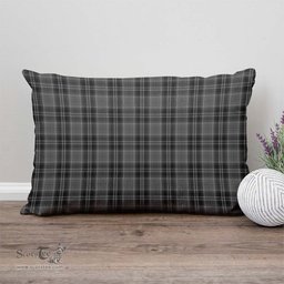 ScotsTee Shop Scottish Drummond Grey Clan Tartan Pillow/ Pillow Cover Tartan Accessories for Home