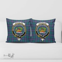 ScotsTee Shop Scottish Douglas Modern Clan Crest Tartan Pillow/ Pillow Cover Tartan Accessories for Home