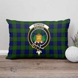 ScotsTee Shop Scottish Dundas Modern Clan Crest Tartan Pillow/ Pillow Cover Tartan Accessories for Home