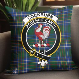 ScotsTee Shop Scottish Cockburn Ancient Clan Crest Tartan Pillow/ Pillow Cover Tartan Accessories for Home