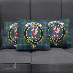 ScotsTee Shop Scottish Cockburn Ancient Clan Crest Tartan Pillow/ Pillow Cover Tartan Accessories for Home