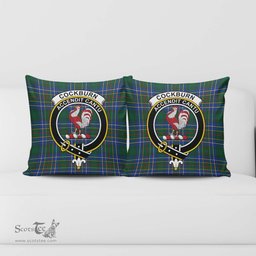 ScotsTee Shop Scottish Cockburn Ancient Clan Crest Tartan Pillow/ Pillow Cover Tartan Accessories for Home