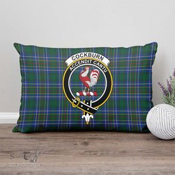 ScotsTee Shop Scottish Cockburn Ancient Clan Crest Tartan Pillow/ Pillow Cover Tartan Accessories for Home