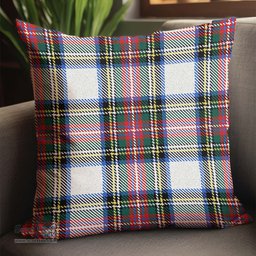 ScotsTee Shop Scottish Dennistoun Clan Tartan Pillow/ Pillow Cover Tartan Accessories for Home
