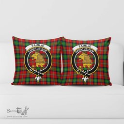 ScotsTee Shop Scottish Fairlie Modern Clan Crest Tartan Pillow/ Pillow Cover Tartan Accessories for Home