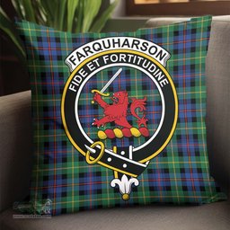 ScotsTee Shop Scottish Farquharson Ancient Clan Crest Tartan Pillow/ Pillow Cover Tartan Accessories for Home