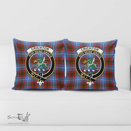 ScotsTee Shop Scottish Crichton Clan Crest Tartan Pillow/ Pillow Cover Tartan Accessories for Home
