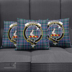 ScotsTee Shop Scottish Cooper Clan Crest Tartan Pillow/ Pillow Cover Tartan Accessories for Home