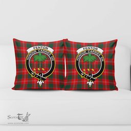 ScotsTee Shop Scottish Fenton Clan Crest Tartan Pillow/ Pillow Cover Tartan Accessories for Home