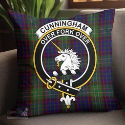 ScotsTee Shop Scottish Cunningham Hunting Clan Crest Tartan Pillow/ Pillow Cover Tartan Accessories for Home