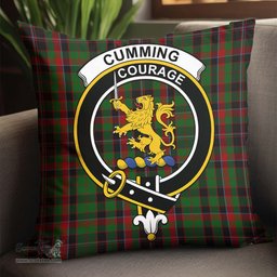 ScotsTee Shop Scottish Cumming Hunting Clan Crest Tartan Pillow/ Pillow Cover Tartan Accessories for Home