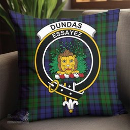 ScotsTee Shop Scottish Dundas Clan Crest Tartan Pillow/ Pillow Cover Tartan Accessories for Home