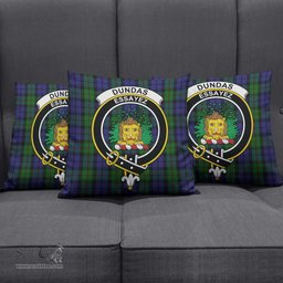 ScotsTee Shop Scottish Dundas Clan Crest Tartan Pillow/ Pillow Cover Tartan Accessories for Home