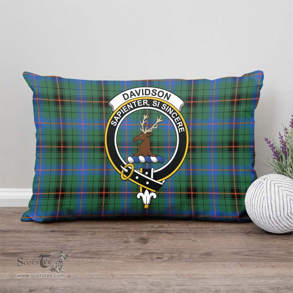 ScotsTee Shop Scottish Davidson Ancient Clan Crest Tartan Pillow/ Pillow Cover Tartan Accessories for Home