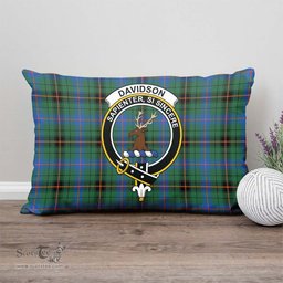 ScotsTee Shop Scottish Davidson Ancient Clan Crest Tartan Pillow/ Pillow Cover Tartan Accessories for Home