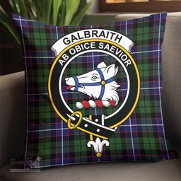 ScotsTee Shop Scottish Galbraith Modern Clan Crest Tartan Pillow/ Pillow Cover Tartan Accessories for Home
