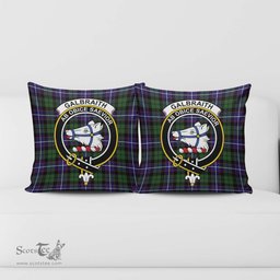 ScotsTee Shop Scottish Galbraith Modern Clan Crest Tartan Pillow/ Pillow Cover Tartan Accessories for Home