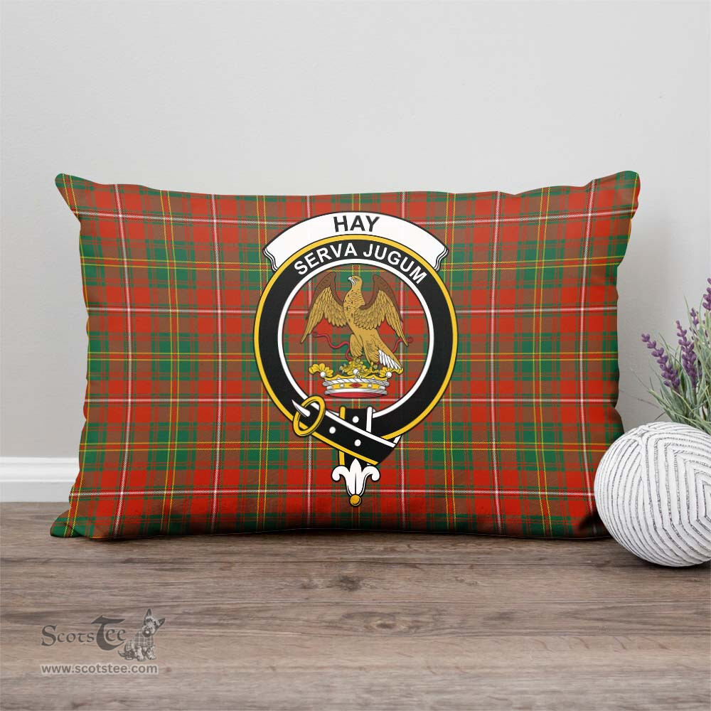 ScotsTee Shop Scottish Hay Ancient Clan Crest Tartan Pillow/ Pillow Cover Tartan Accessories for Home