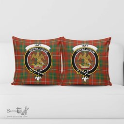ScotsTee Shop Scottish Hay Ancient Clan Crest Tartan Pillow/ Pillow Cover Tartan Accessories for Home