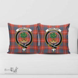 ScotsTee Shop Scottish Hamilton Ancient Clan Crest Tartan Pillow/ Pillow Cover Tartan Accessories for Home