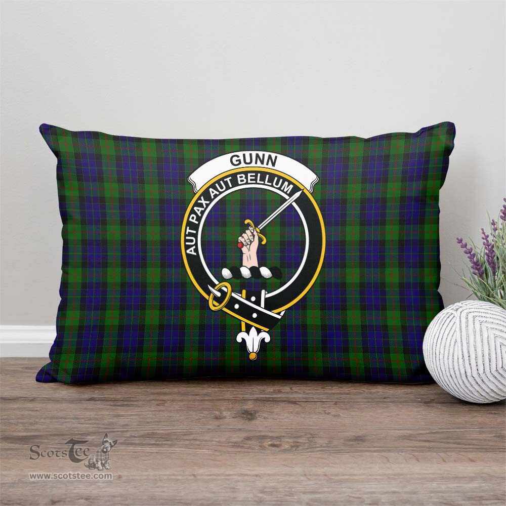 ScotsTee Shop Scottish Gunn Clan Crest Tartan Pillow/ Pillow Cover Tartan Accessories for Home