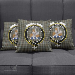 ScotsTee Shop Scottish Haig Clan Crest Tartan Pillow/ Pillow Cover Tartan Accessories for Home