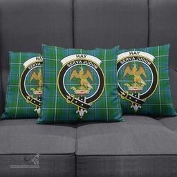 ScotsTee Shop Scottish Hay Hunting Clan Crest Tartan Pillow/ Pillow Cover Tartan Accessories for Home