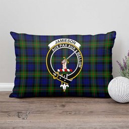 ScotsTee Shop Scottish Jamieson Clan Crest Tartan Pillow/ Pillow Cover Tartan Accessories for Home