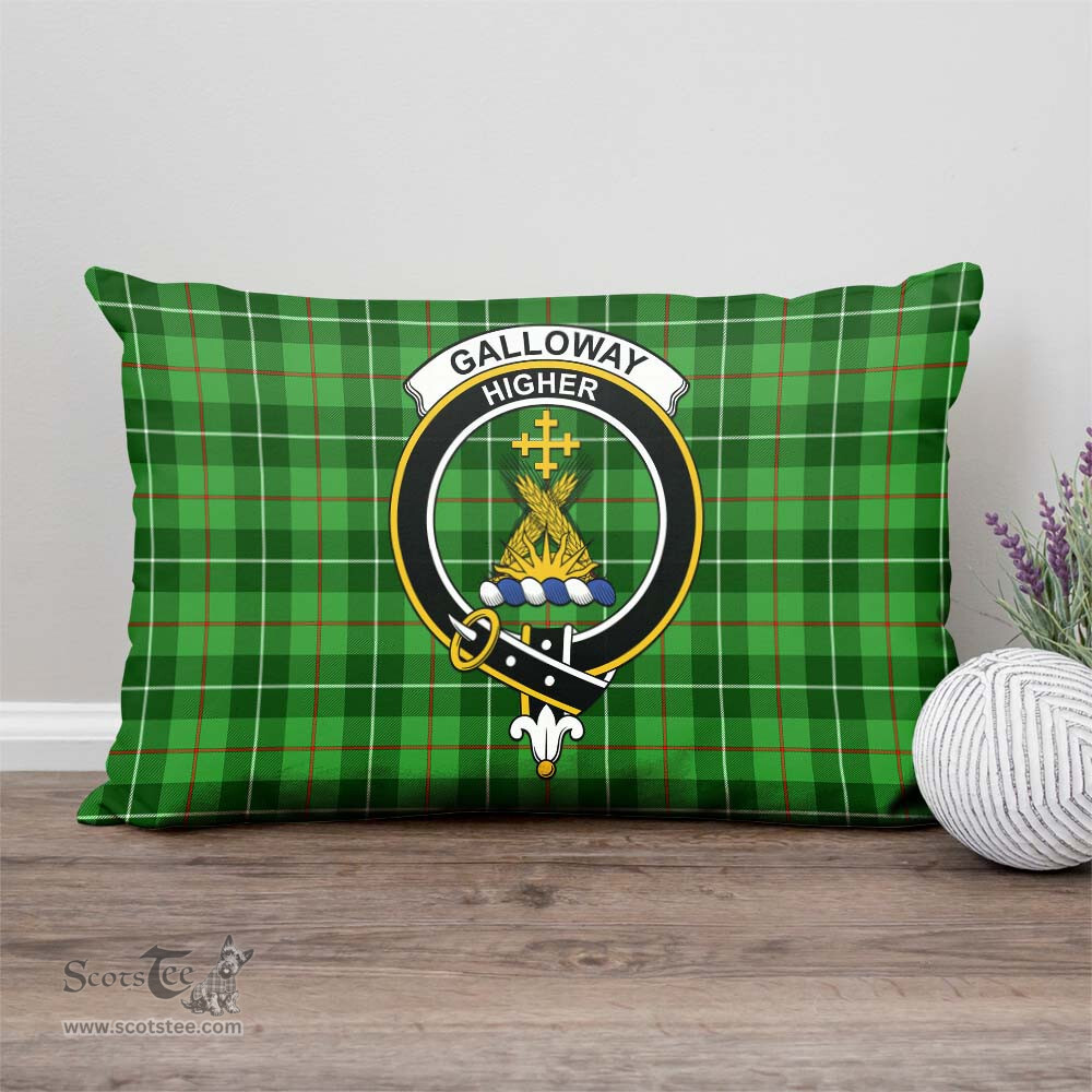 ScotsTee Shop Scottish Galloway Clan Crest Tartan Pillow/ Pillow Cover Tartan Accessories for Home