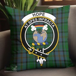 ScotsTee Shop Scottish Hope Vere Clan Crest Tartan Pillow/ Pillow Cover Tartan Accessories for Home