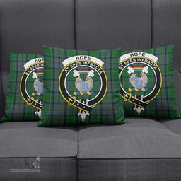 ScotsTee Shop Scottish Hope Vere Clan Crest Tartan Pillow/ Pillow Cover Tartan Accessories for Home