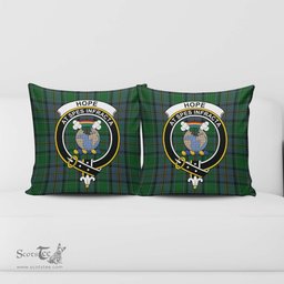 ScotsTee Shop Scottish Hope Vere Clan Crest Tartan Pillow/ Pillow Cover Tartan Accessories for Home