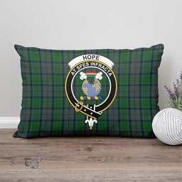 ScotsTee Shop Scottish Hope Vere Clan Crest Tartan Pillow/ Pillow Cover Tartan Accessories for Home