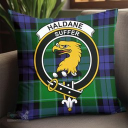 ScotsTee Shop Scottish Haldane Clan Crest Tartan Pillow/ Pillow Cover Tartan Accessories for Home