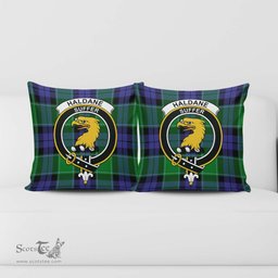 ScotsTee Shop Scottish Haldane Clan Crest Tartan Pillow/ Pillow Cover Tartan Accessories for Home