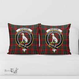 ScotsTee Shop Scottish Hunter USA Clan Crest Tartan Pillow/ Pillow Cover Tartan Accessories for Home