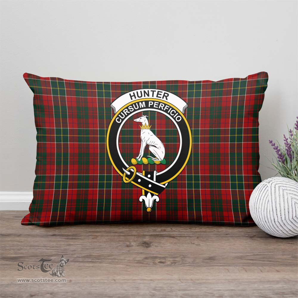 ScotsTee Shop Scottish Hunter USA Clan Crest Tartan Pillow/ Pillow Cover Tartan Accessories for Home