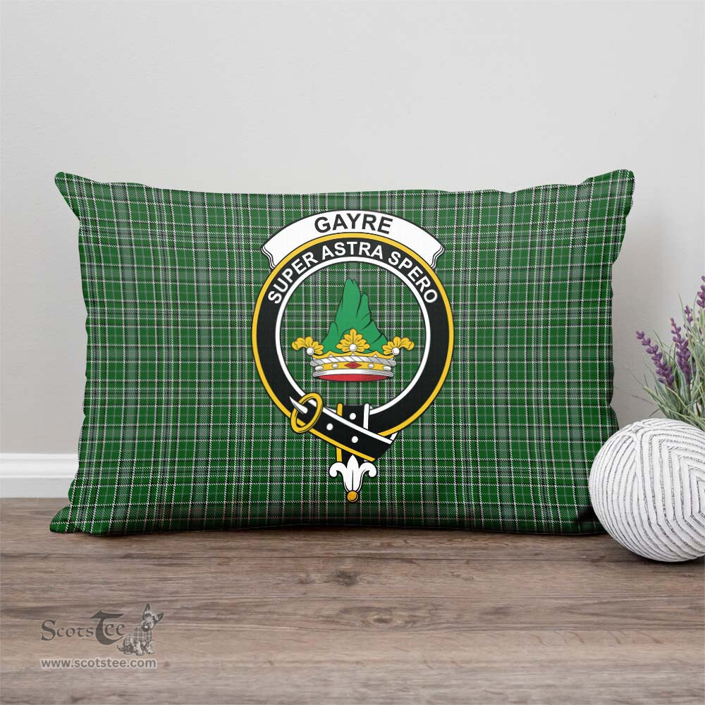 ScotsTee Shop Scottish Gayre Dress Clan Crest Tartan Pillow/ Pillow Cover Tartan Accessories for Home