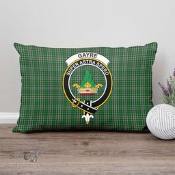 ScotsTee Shop Scottish Gayre Dress Clan Crest Tartan Pillow/ Pillow Cover Tartan Accessories for Home