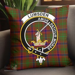 ScotsTee Shop Scottish Lumsden Clan Crest Tartan Pillow/ Pillow Cover Tartan Accessories for Home