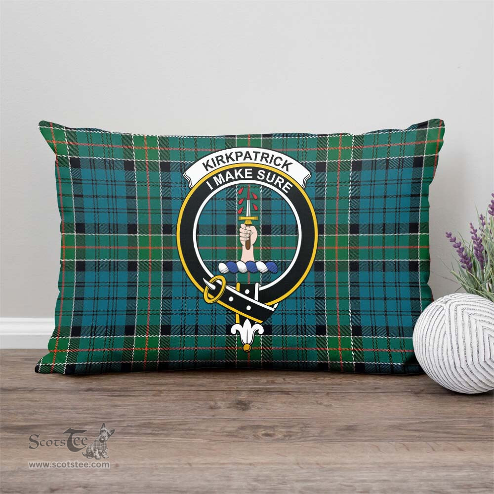 ScotsTee Shop Scottish Kirkpatrick Clan Crest Tartan Pillow/ Pillow Cover Tartan Accessories for Home