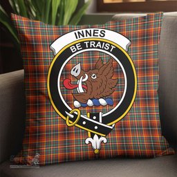 ScotsTee Shop Scottish Innes Ancient Clan Crest Tartan Pillow/ Pillow Cover Tartan Accessories for Home