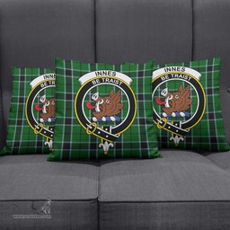 ScotsTee Shop Scottish Innes Hunting Clan Crest Tartan Pillow/ Pillow Cover Tartan Accessories for Home